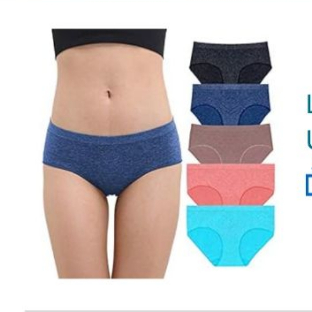 5 pack seamless bikini underwear sz M
